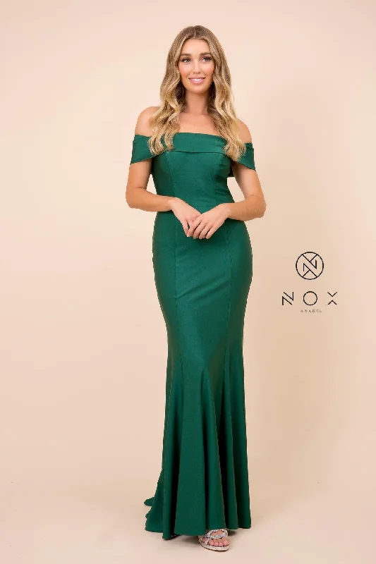 Artistic Embroidered Dress Long Formal Dress Off Shoulder Evening Gown
