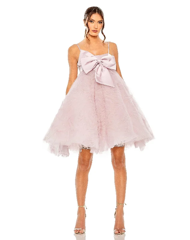 Satin Mermaid Dress Mac Duggal 20583 Short Spaghetti Strap Cocktail Dress