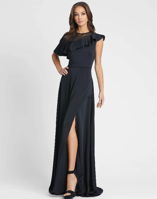 Gorgeous Party Dress Mac Duggal 55317 Long Formal Cap Sleeve Evening Gown