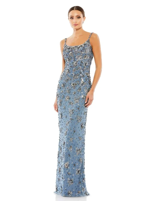 Off-White Gown Mac Duggal 5477 Long Formal Evening Prom Gown