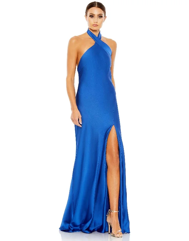 Polished Formal Dress Mac Duggal 26925 Long Halter Formal Sexy Prom Dress