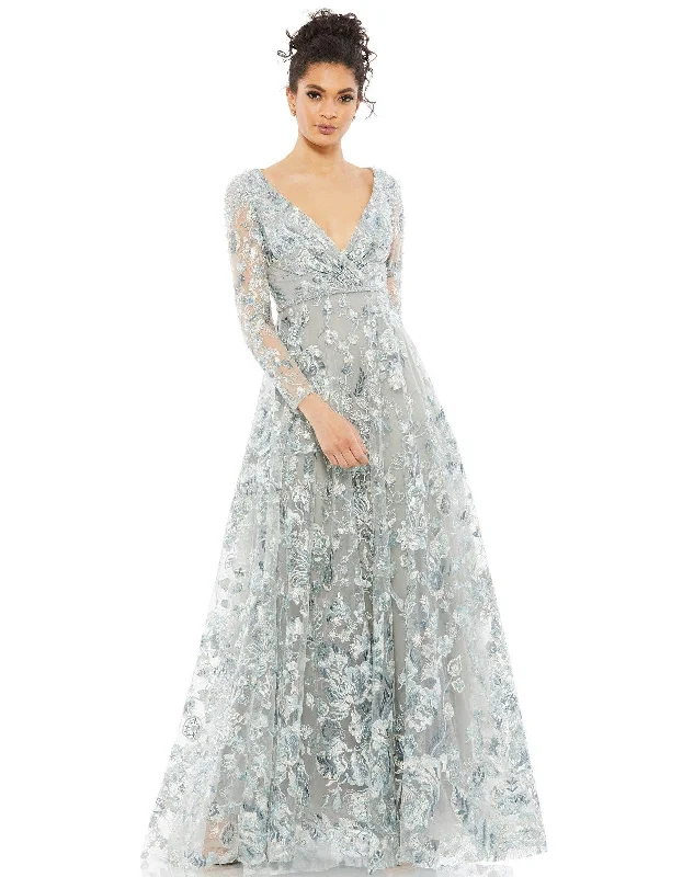 Wedding Reception Gown Mac Duggal 67869 Long Mother of the Bride Dress