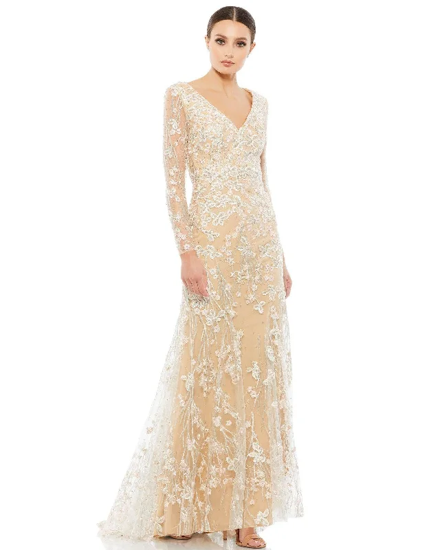Mermaid Cut Dress Mac Duggal 70239 Long Mother of the Bride Gown