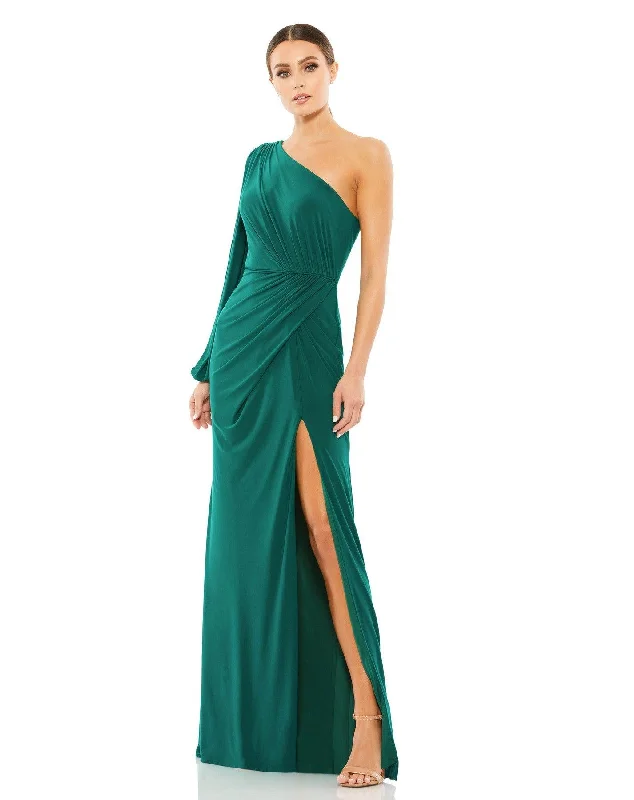 Polished Formal Dress Mac Duggal 67879 Long Sleeve Formal Beaded Dress