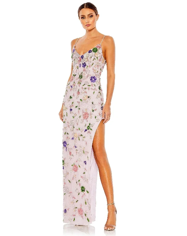 Trendy Party Dress Mac Duggal 10893 Long Spaghetti Strap Formal Dress