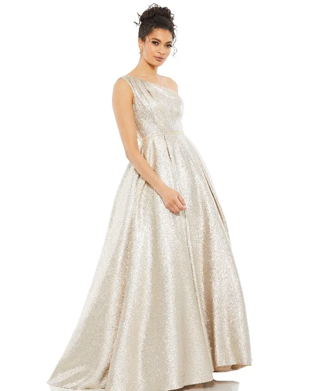Show-Stopping Evening Gown Mac Duggal 67884 Prom Long One Shoulder Dress