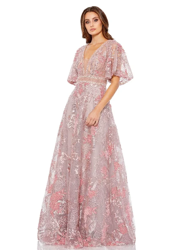 Rose Gold Dress Mac Duggal 20262 Mother of the Bride Long Dress