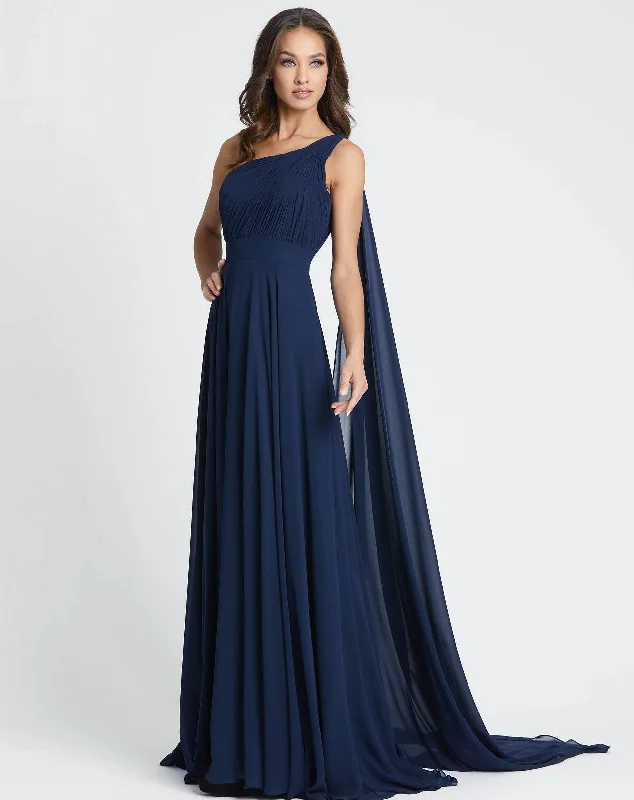 Chic Maxi Dress Mac Duggal 55250 Long Formal One Shoulder Dress