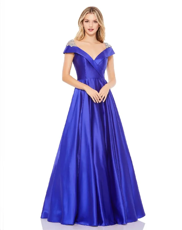 Rose Gold Dress Mac Duggal 49239 Prom Long Cap Sleeve Formal Gown