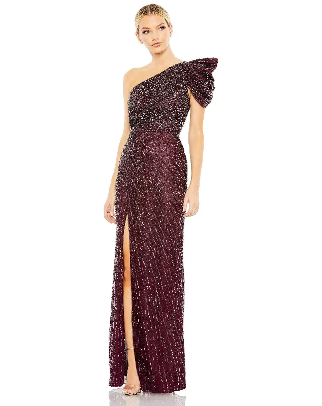 Red Carpet Dress Mac Duggal 5622 Prom Long One Shoulder Formal Gown