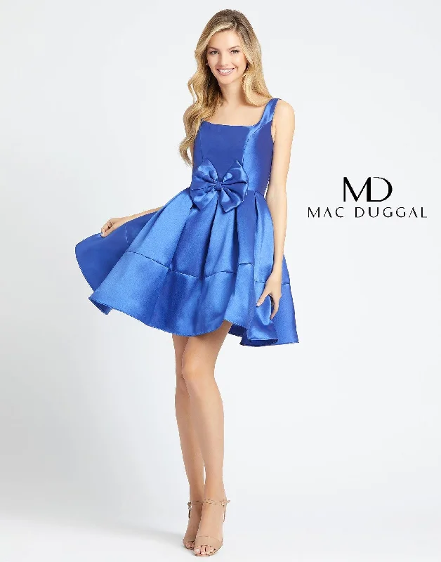 Regal Velvet Gown Mac Duggal 66571 Short Cocktail Sleeveless Dress