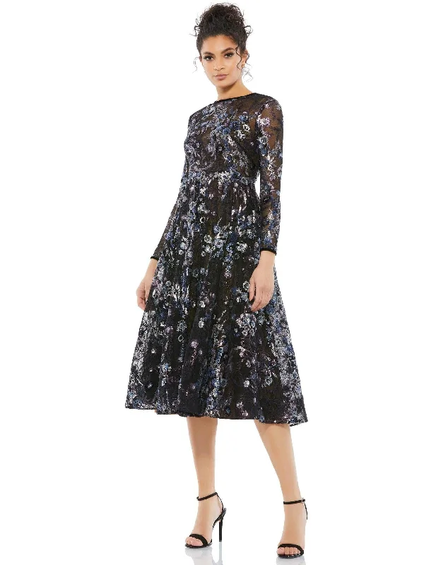 Modern Ball Gown Mac Duggal 67851 Short Mother of the Bride Dress