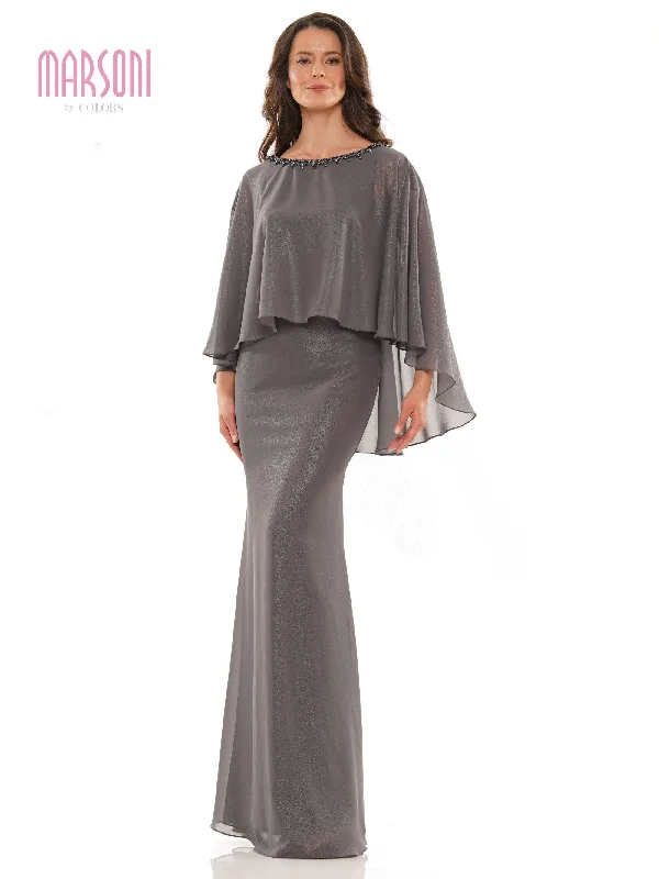 Sweetheart Neckline Dress Marsoni Long Mother of the Bride Cape Dress 1188