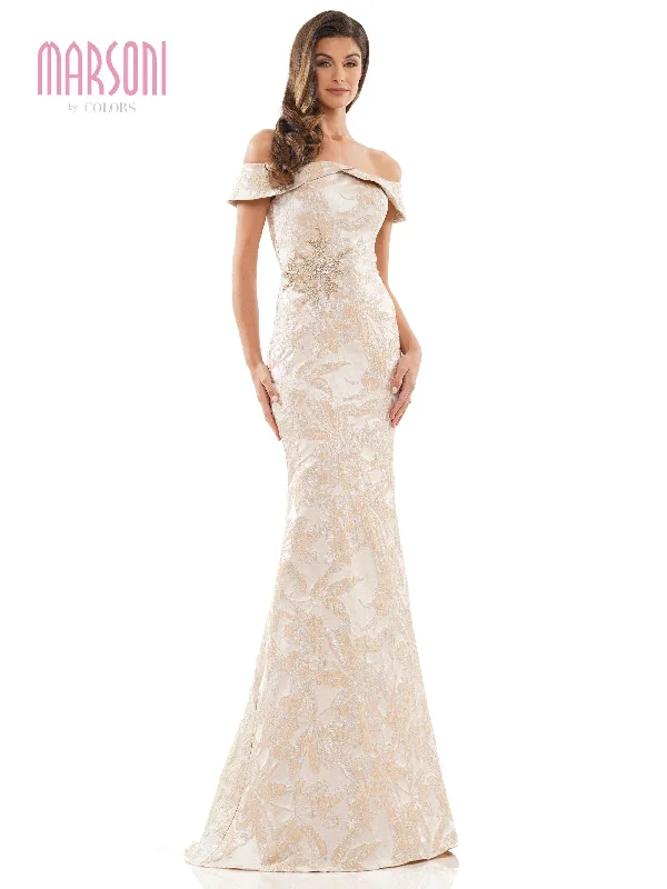 Fashionista’s Dream Dress Marsoni Long Off Shoulder Formal Dress 1223