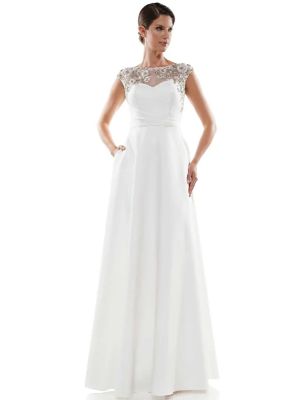 Fancy Beaded Gown Marsoni Mother of the Bride A Line Long Dress 1005