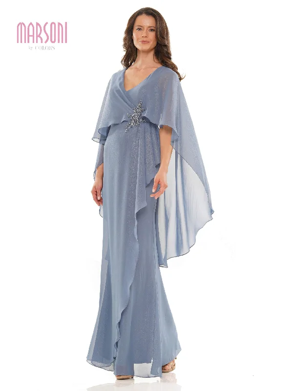 Perfect Prom Dress Marsoni Mother of the Bride Cape Long Gown 1189