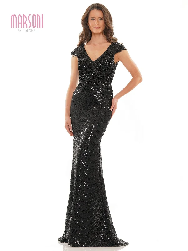 Navy Blue Gown Marsoni Mother of the Bride Long Dress 315