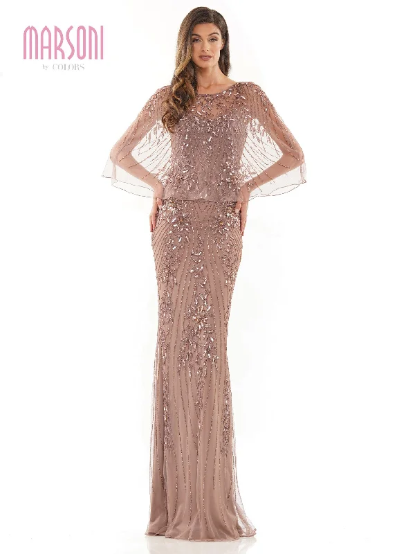 Stylish Taffeta Dress Marsoni Mother of the Bride Long Gown 1201