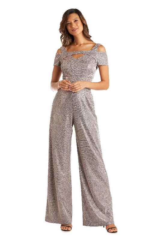 Rose Gold Dress Nightway Off Shoulder Jumpsuit Formal 21959