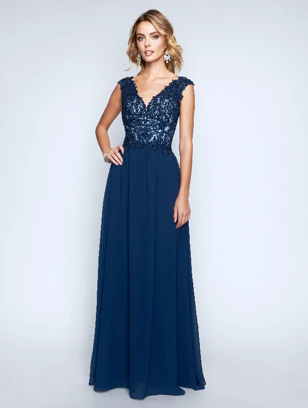 Stunning Applique Dress Nina Canacci Long Formal Evening Dress 1449
