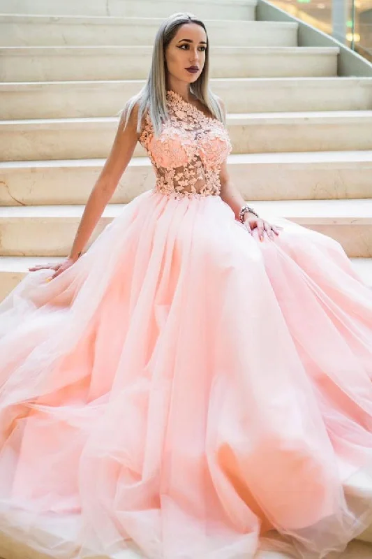 Delicate Lace Dress Pink tulle lace one shoulder long prom dress pink lace bridesmaid dress,DS2150 Delicate Lace Dress Pink tulle lace one shoulder long prom dress pink lace bridesmaid dress,DS2150