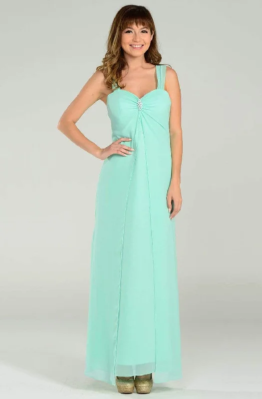 Luxe Embroidered Gown Poly USA - 7000 Sleeveless Sweetheart Chiffon Gown with Overlay Luxe Embroidered Gown Poly USA - 7000 Sleeveless Sweetheart Chiffon Gown with Overlay
