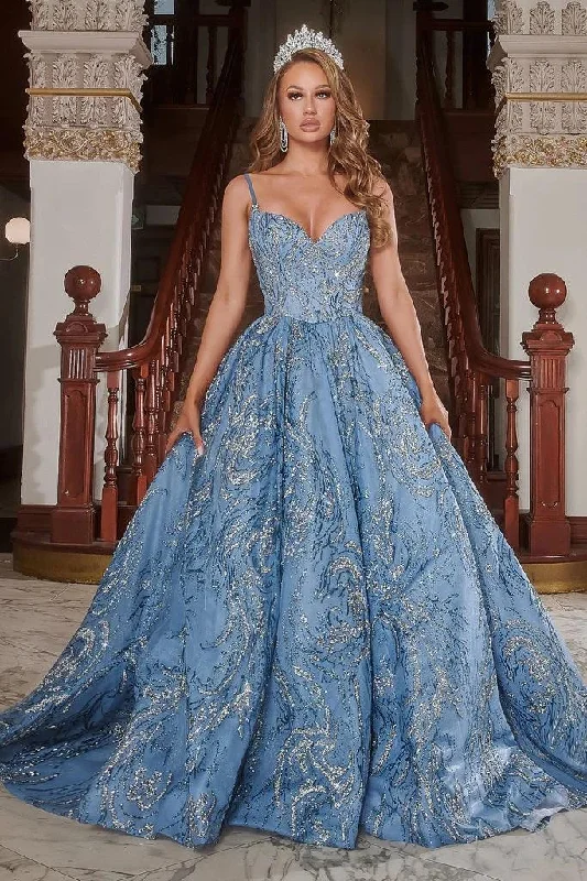 Lavish Evening Gown Portia and Scarlett PS22050 Long Spaghetti Strap Prom Ball Gown Lavish Evening Gown Portia and Scarlett PS22050 Long Spaghetti Strap Prom Ball Gown