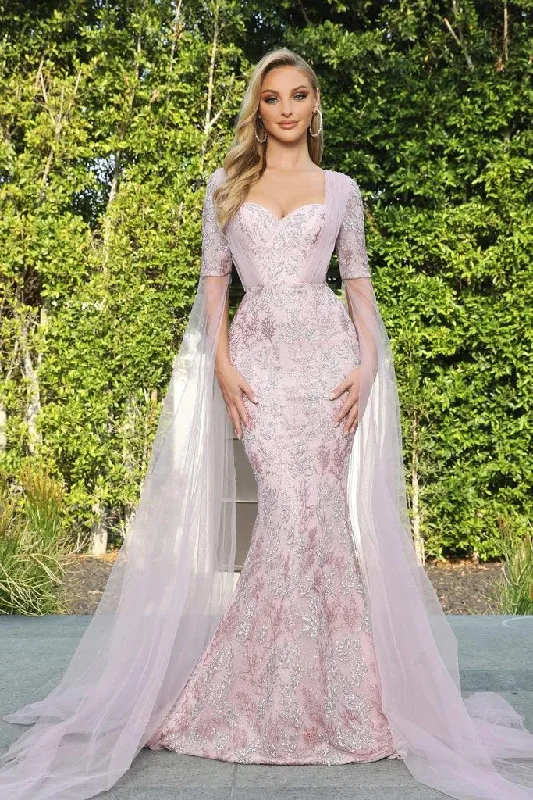 Fancy Embellished Dress Portia and Scarlett PS22083 Long Formal Prom Dress