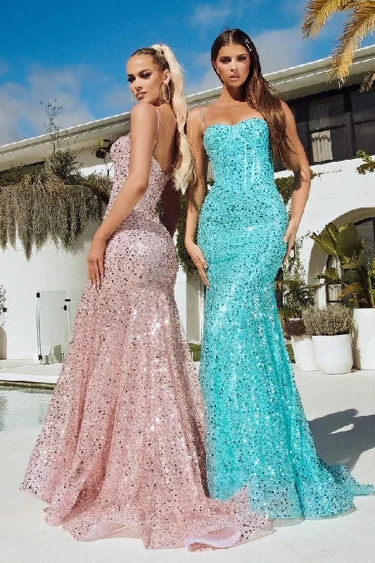 Dreamy Wedding Gown Portia and Scarlett PS23061 Long Spaghetti Strap Mermaid Prom Gown Dreamy Wedding Gown Portia and Scarlett PS23061 Long Spaghetti Strap Mermaid Prom Gown