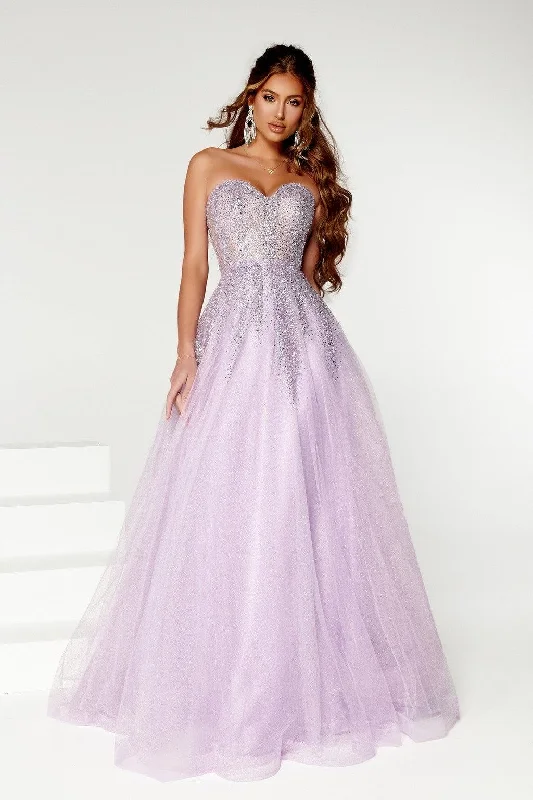 Majestic Ball Gown Portia and Scarlett PS23958 Long Strapless Prom Ball Gown