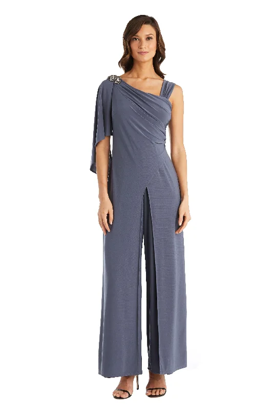 Stunning Silk Gown R&M Richards 5648 Long Formal Jumpsuit
