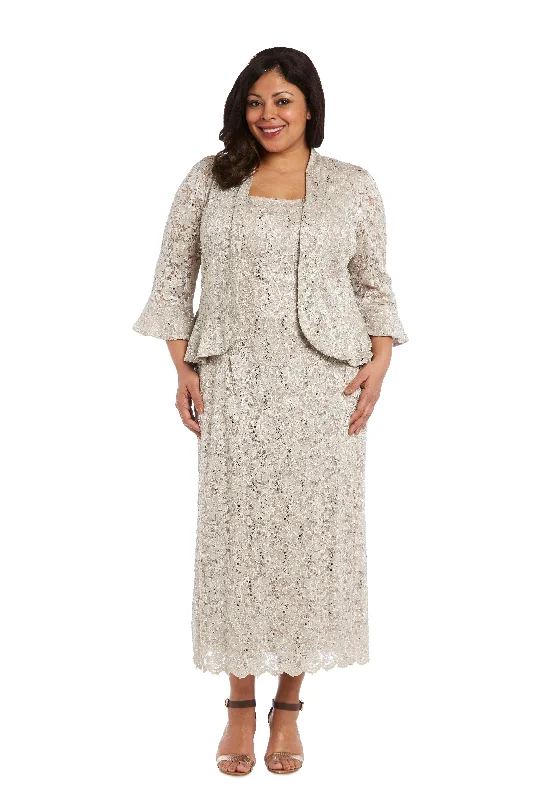 Artistic Embroidered Dress R&M Richards 9896 Long Mother Of The Bride Dress Sale