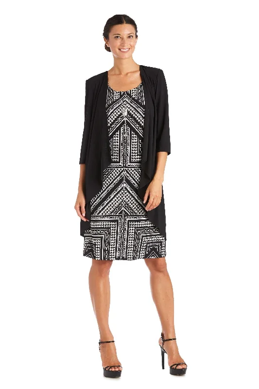 Statement Chiffon Dress R&M Richards 7587 Short Mother Of The Bride Dress