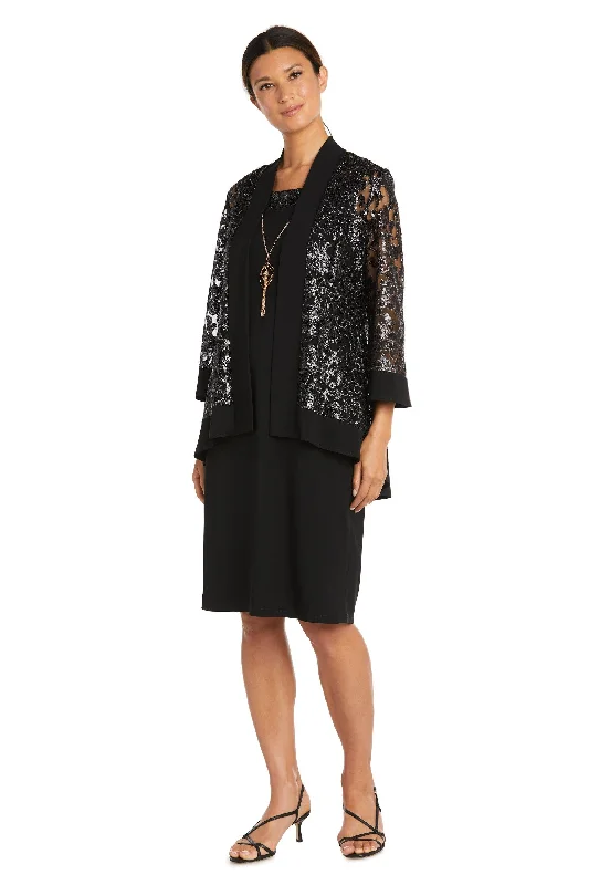 Tulle Skirt Dress R&M Richards 7387 Two Piece Short Jacket Dress