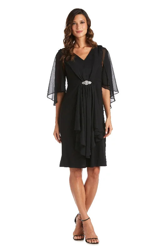 Subtle Shine Dress R&M Richards 7367 Short Mother Of The Bride Dress