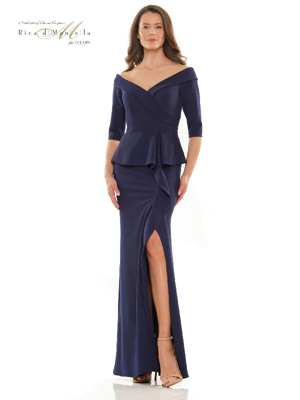 Stunning Silk Gown Rina di Montella Mother of the Bride Long Gown 2764