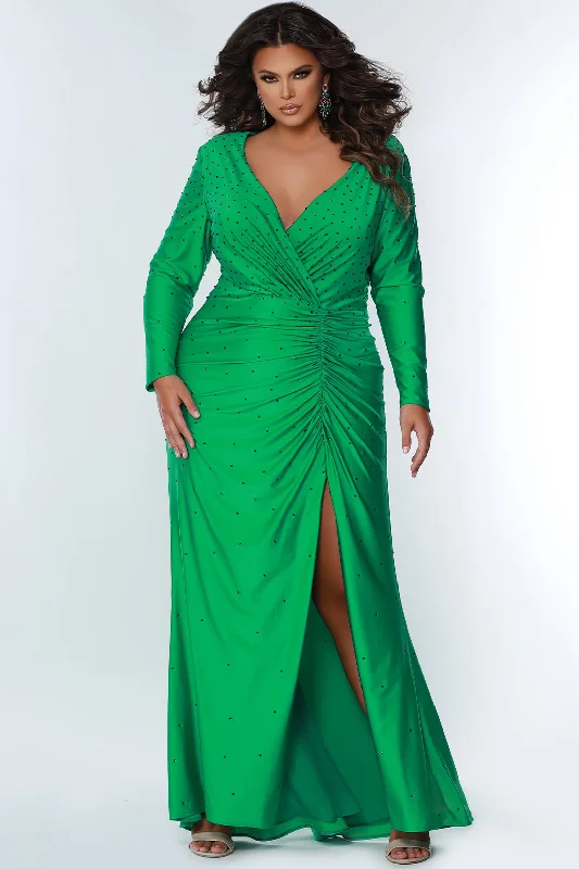 Ruched Satin Dress Power of Hue Formal Gown