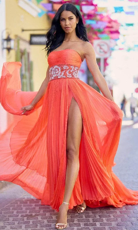Mermaid Cut Dress Sherri Hill 55753 - Embellished Waist Evening Gown