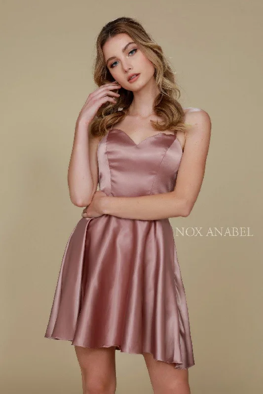 Winter Ball Gown Short Satin homecoming Dress Sale