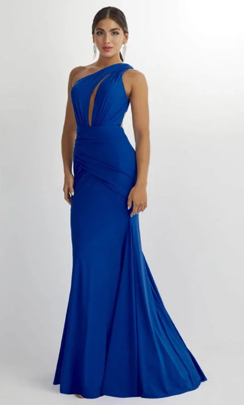 Wedding Reception Gown Studio 17 Prom 12905 - One Sleeve Trumpet Prom Gown