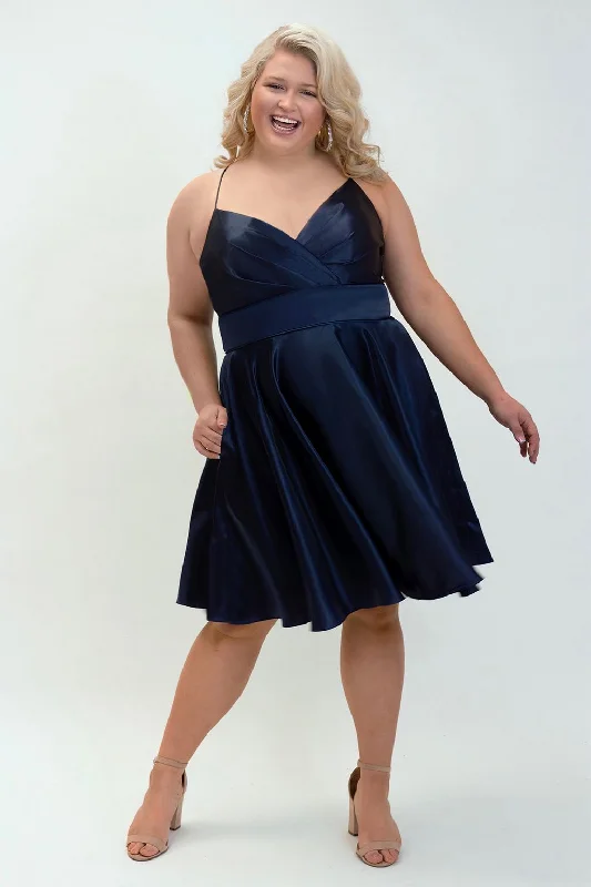 Statement Prom Dress Sydneys Closet SC8124 Short Homecoming Plus size Dress