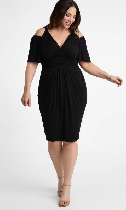 Simple Chiffon Dress Kiyonna Tantalizing Twist Short Dress Plus Size