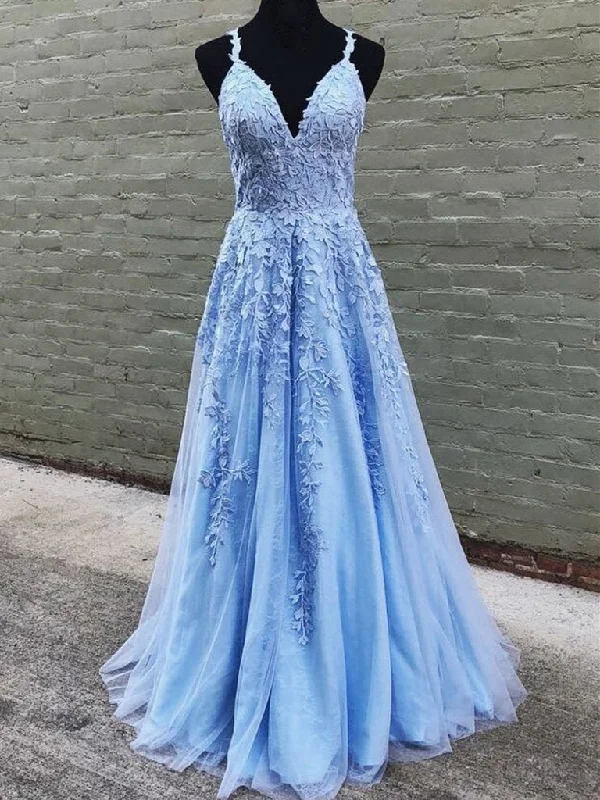 Halter Gown V Neck Long Blue Lace Prom Dresses, Blue Long Lace Formal Evening Bridesmaid Dresses,DS1755 Halter Gown V Neck Long Blue Lace Prom Dresses, Blue Long Lace Formal Evening Bridesmaid Dresses,DS1755