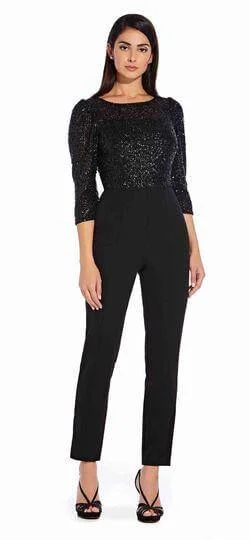 Regal Ball Gown Adrianna Papell AP1E206237 Long Formal Long Sleeve Pant Suit