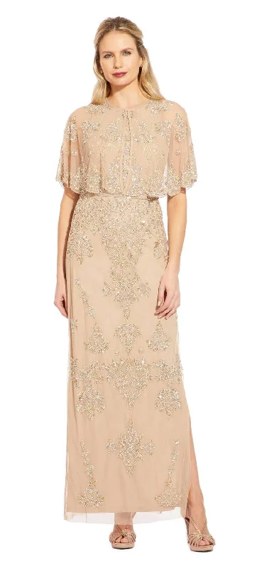 Puffy Formal Dress Adrianna Papell AP1E205101 Long Formal Mother of the Bride Dress Puffy Formal Dress Adrianna Papell AP1E205101 Long Formal Mother of the Bride Dress