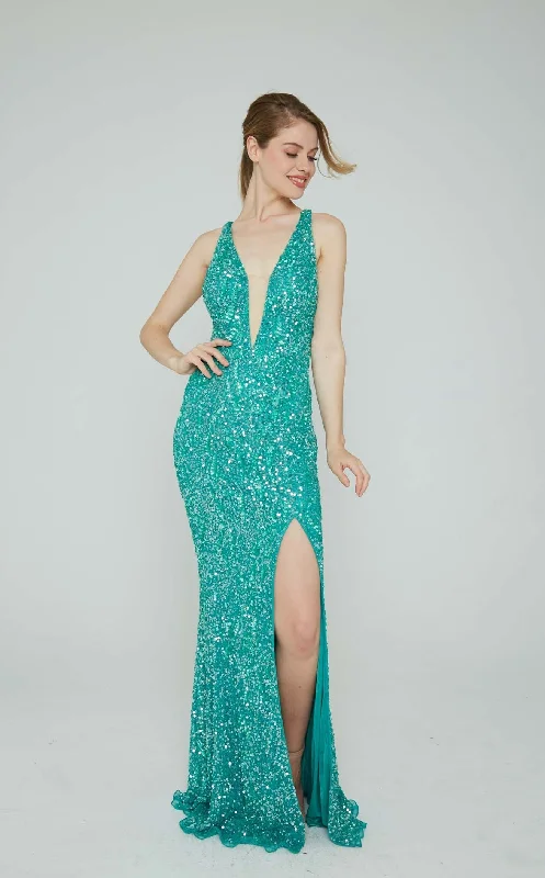 Striking Red Gown Aleta 940 Dress