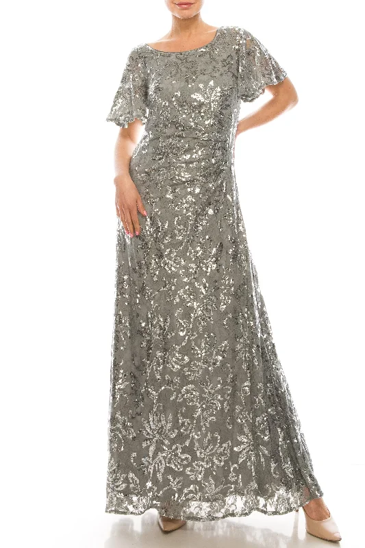 Luxe Embroidered Gown Alex Evenings AE81122312 Formal Long Dress Sale