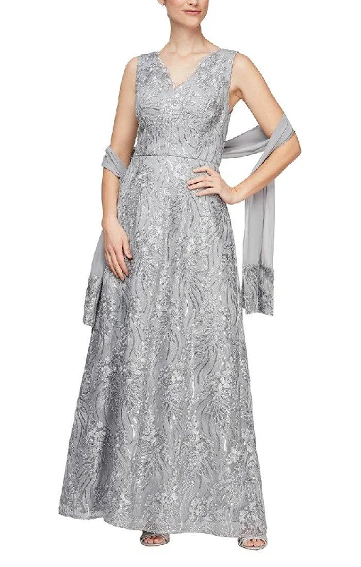 Hollywood-Inspired Gown Alex Evenings AE81171077 Long Formal Dress Sale