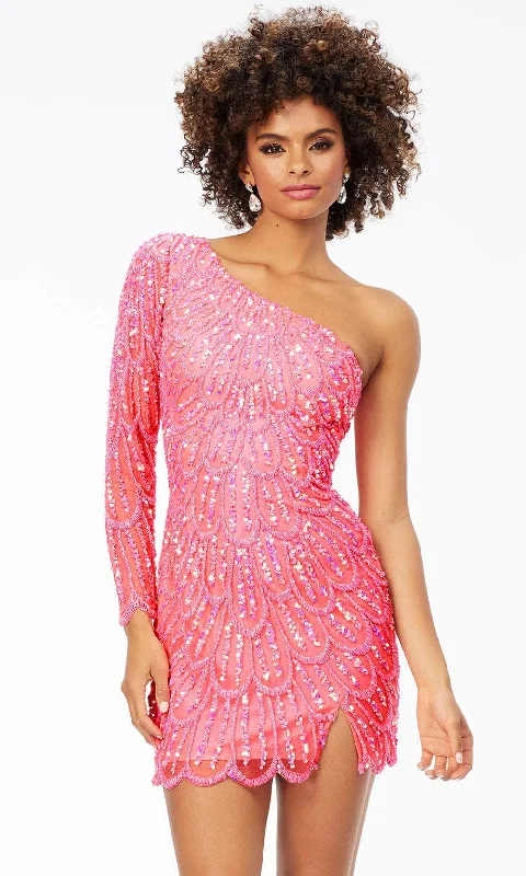 Chic Formal Gown Ashley Lauren 4498 - Fully Sequined Cocktail Dress