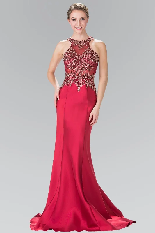 Satin Draped Gown Prom Long Formal Dress Homecoming Gown